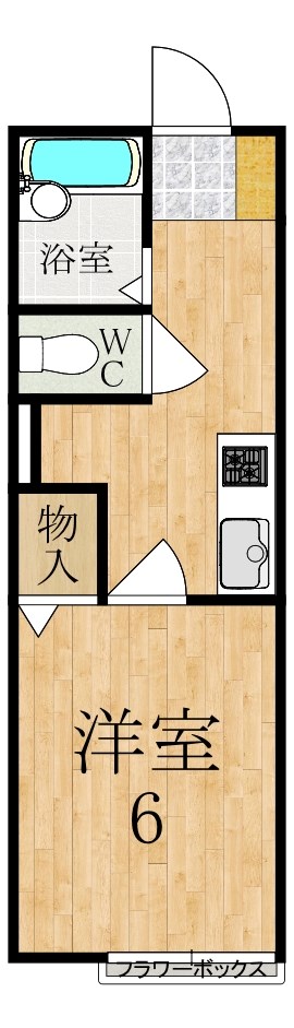 シャレー神宮前 102号室 間取り