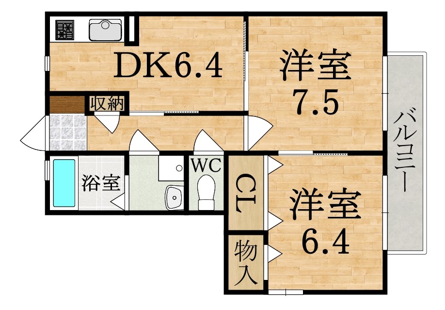 グラシューズ雅 間取り図