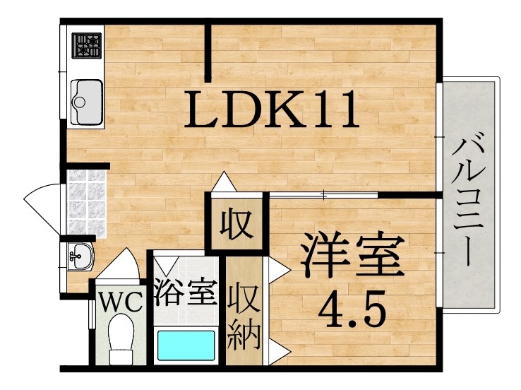 阪手荘北棟 間取り図