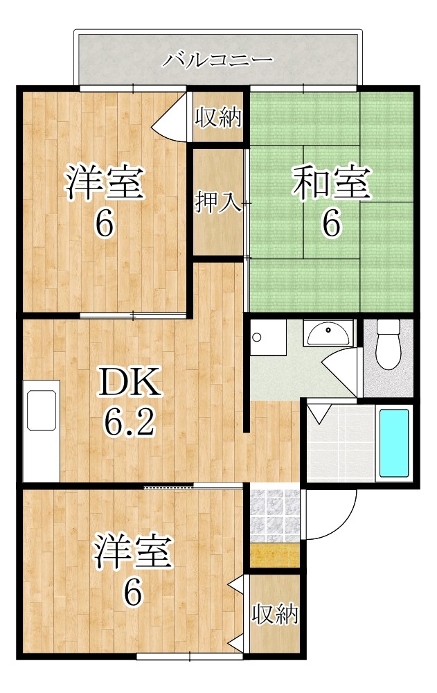 グリーンハイツⅠ号館 間取り