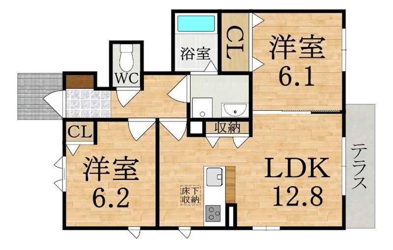 グレイス新町 間取り図