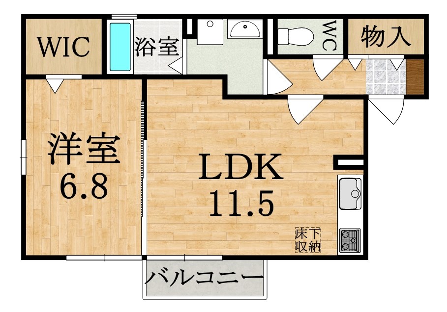 ディアレストココハ 間取り図