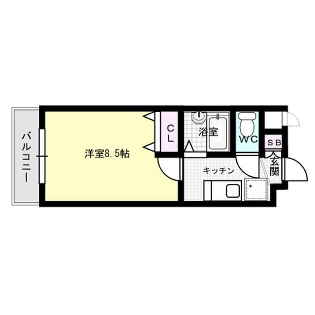 エース弐番館 602号室 間取り