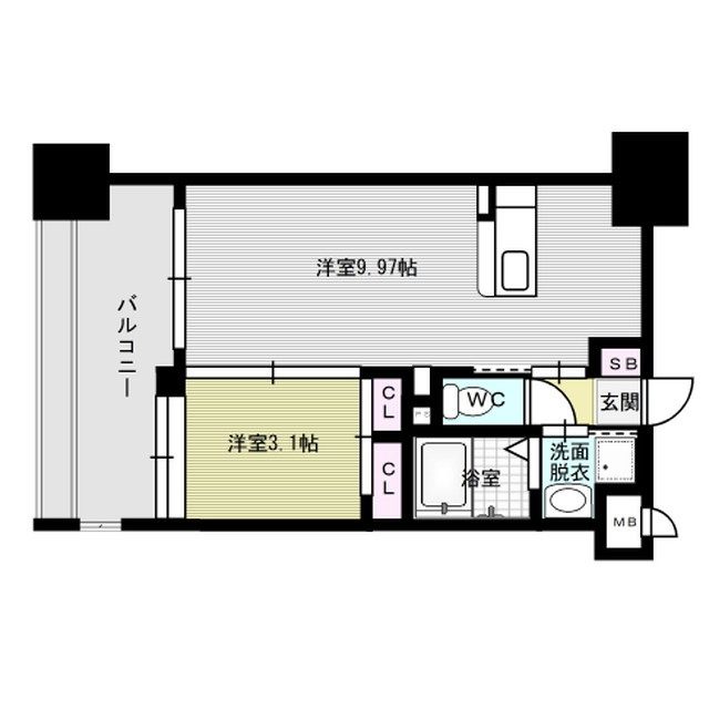 サヴォイセントオブガーデン 1006号室 間取り