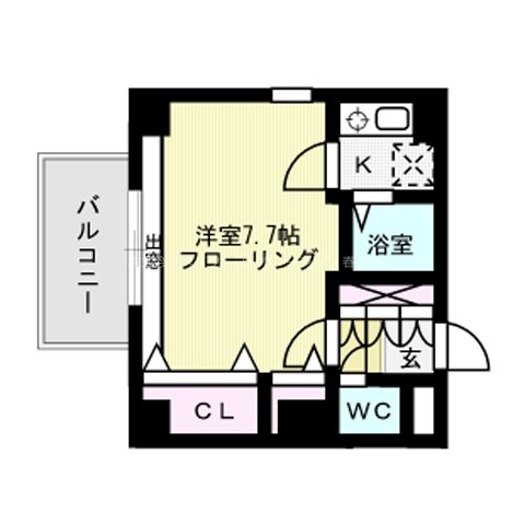 ヴァリエ南福岡 間取り図