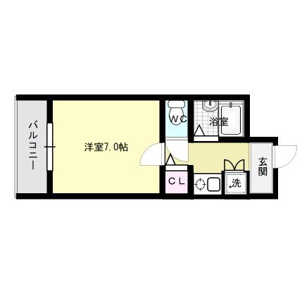 フローラル若林 202号室 間取り