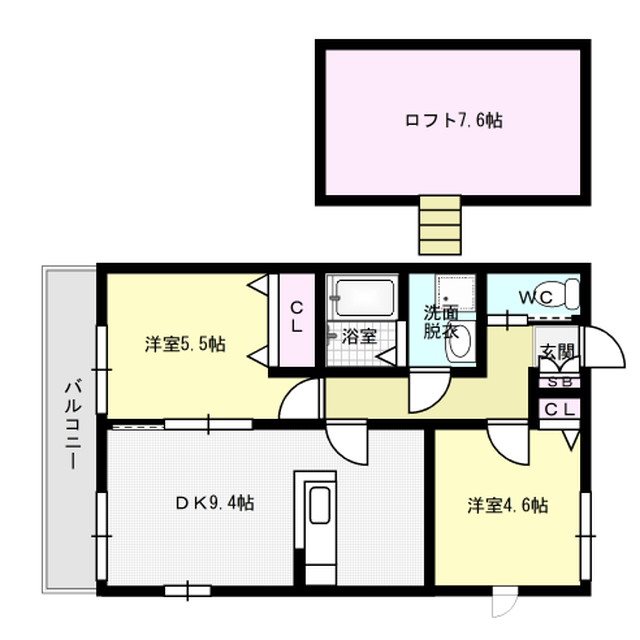 サクレ・クール桜ヶ丘 201号室 間取り