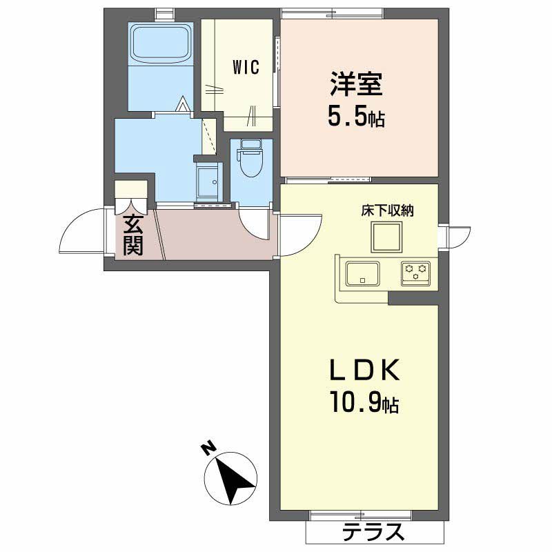 シャーメゾン原町 101号室 間取り