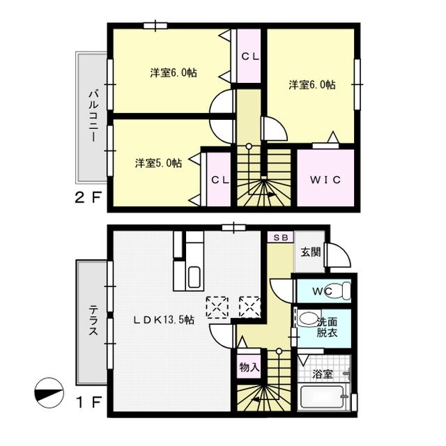 セジュールドゥ 間取り図