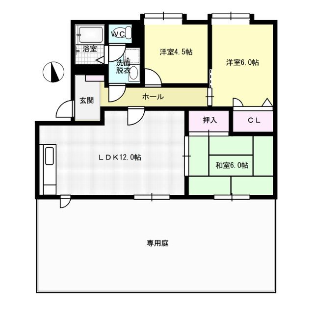 フローラル野芥～駐車場無料～ 間取り