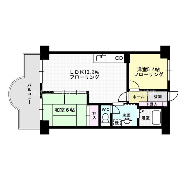 ハイラーク舞鶴 312号室 間取り