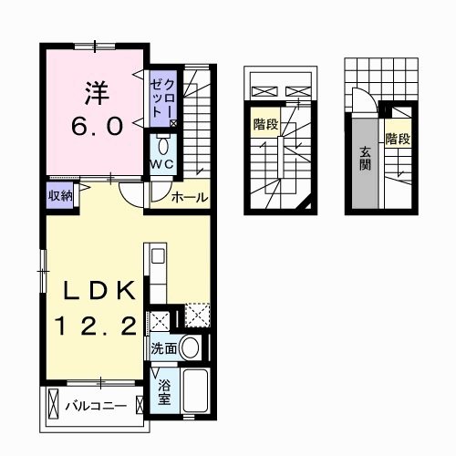 アステールAO　Ⅰ 間取り