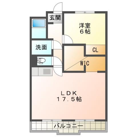 ロイヤルシティ高丘 401号室 間取り