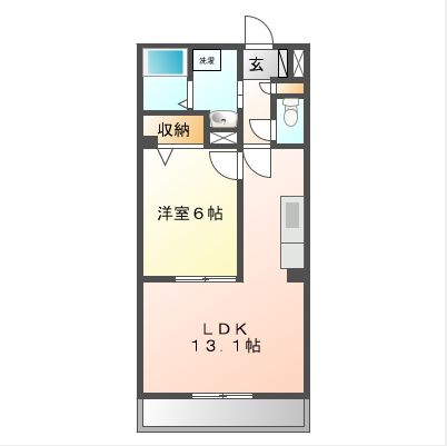 ノースヒル 305号室 間取り