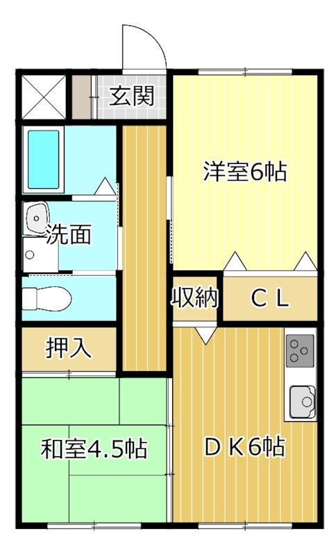 シニアステージツカダ 102号室 間取り