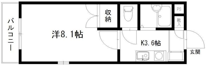 スターターハウス 305号室 間取り