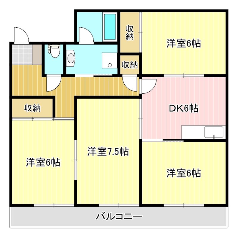 ベルメゾン和合 106号室 間取り
