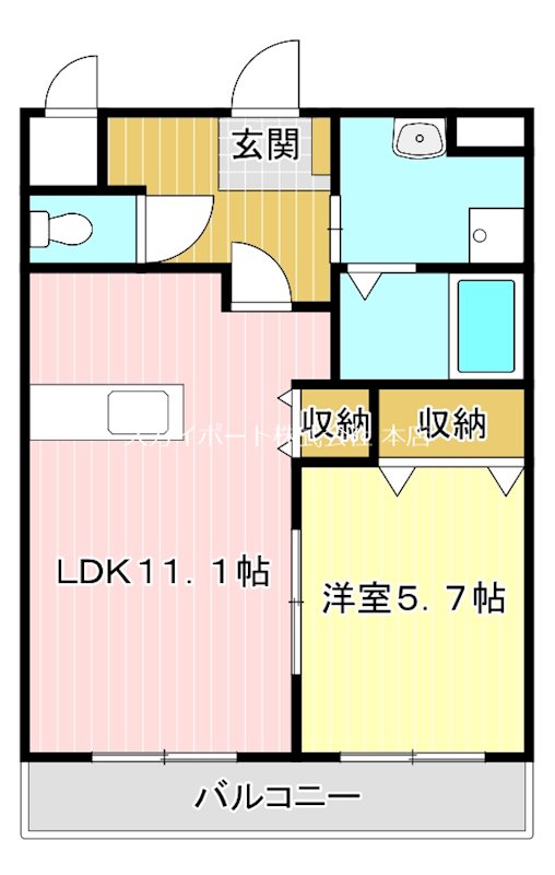 ロイヤルパーク浜松幸 302号室 間取り