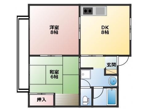アベニュー泉 205号室 間取り