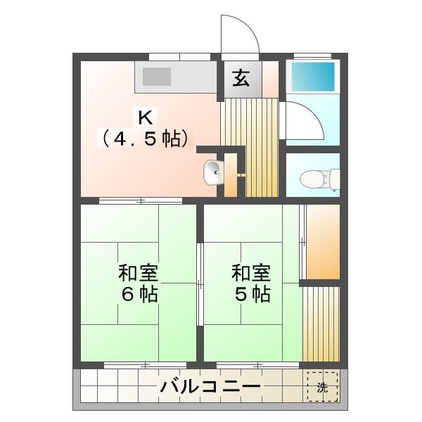 しんらいＢ 間取り