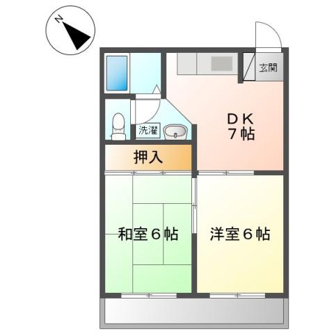 みずほハイツ 101号室 間取り