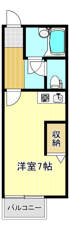 花きゃべつ 206号室 間取り