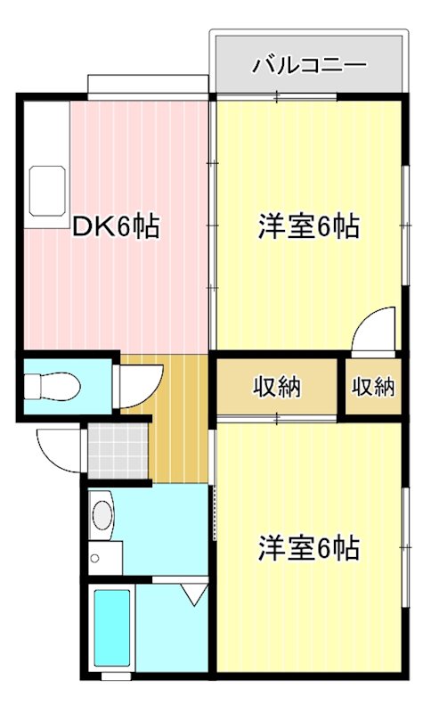 ヒルストーン 101号室 間取り