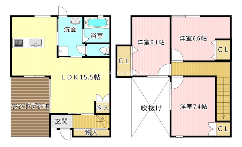小豆餅キャレブラン 間取り