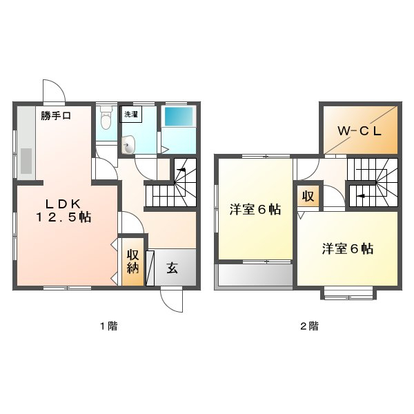 ハイツマリモ B号室 間取り