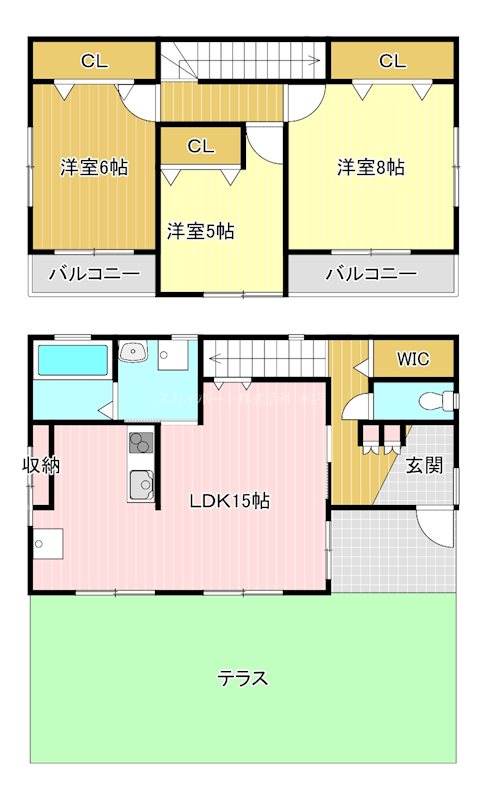 領家２丁目貸家 間取り図