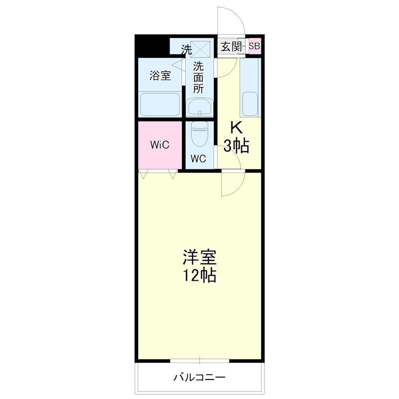 CHELSEA 202号室 間取り
