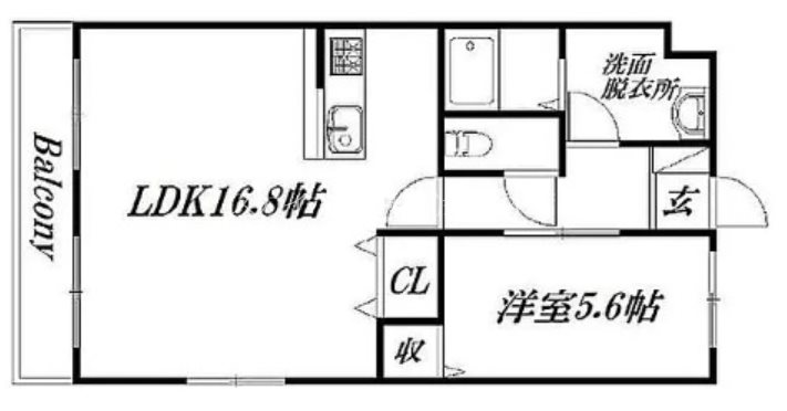 TEA LEAVES 301号室 間取り