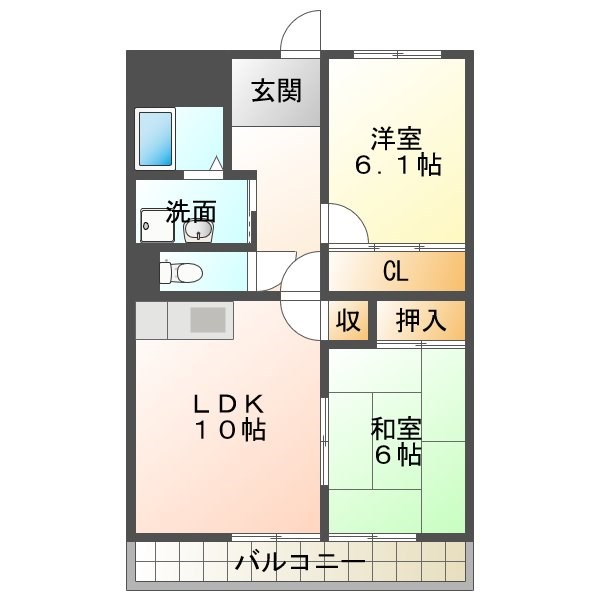 グローリー 302号室 間取り