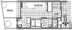 Karyon 102号室 間取り