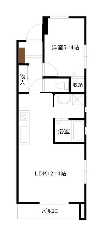 ハーヴェスト染地台Ⅱ 102号室 間取り