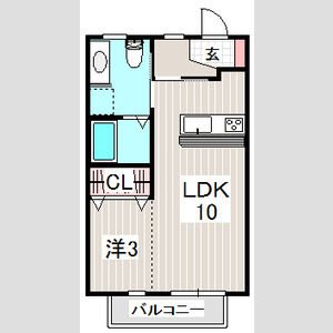 アビニヨン 202号室 間取り