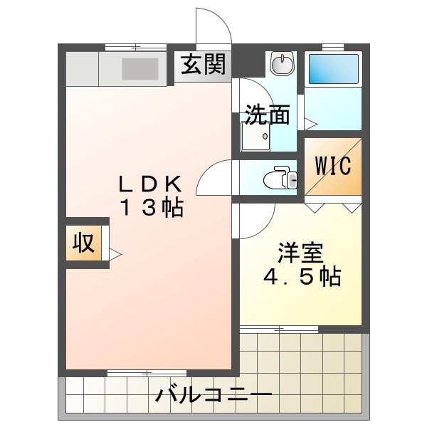 コーポ住吉 302号室 間取り
