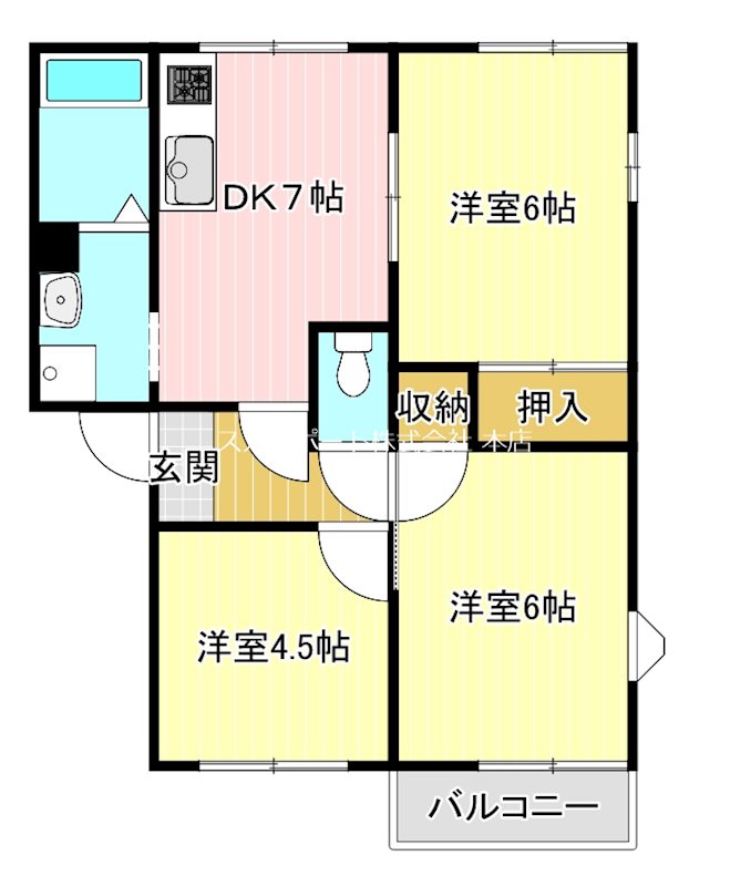 グローリーハイツ萩丘 間取り