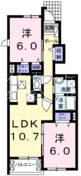 メゾンクレールⅡ 間取り