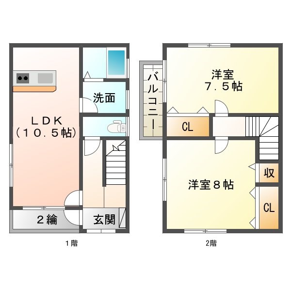 グランツⅢ 101号室 間取り