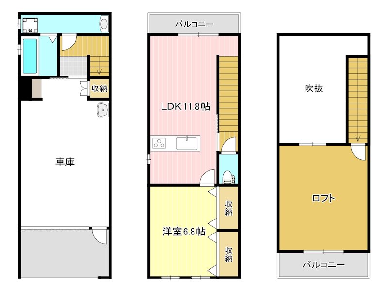 Teafarm GH 102号室 間取り