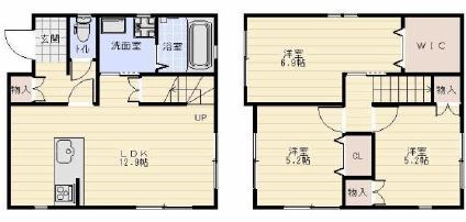 高丘東４丁目戸建貸家Ⅱ 間取り