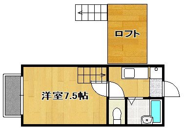 ビバリーハウスＷＥＳＴ 201号室 間取り