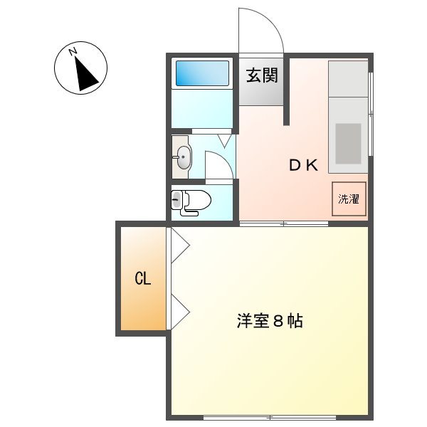 ドミールＳ 3号室 間取り