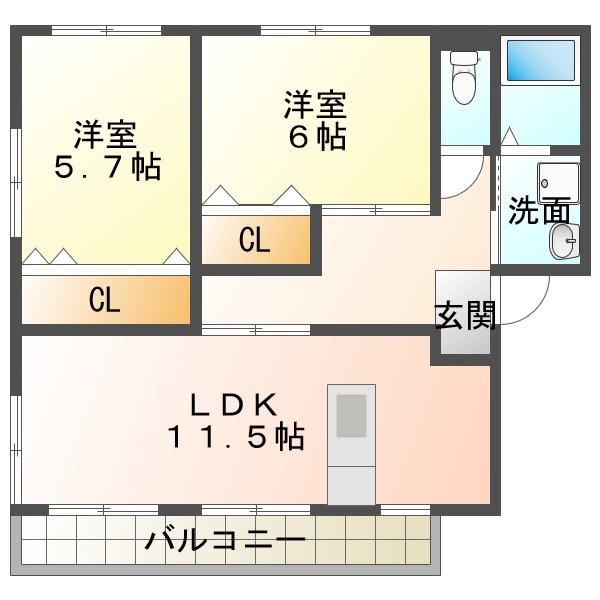 グランデージアルル 間取り
