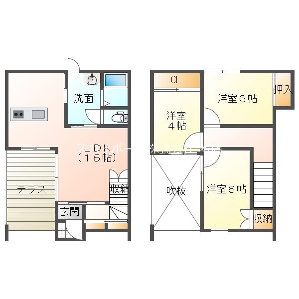 キャレブラン布橋Ａ 101号室 間取り