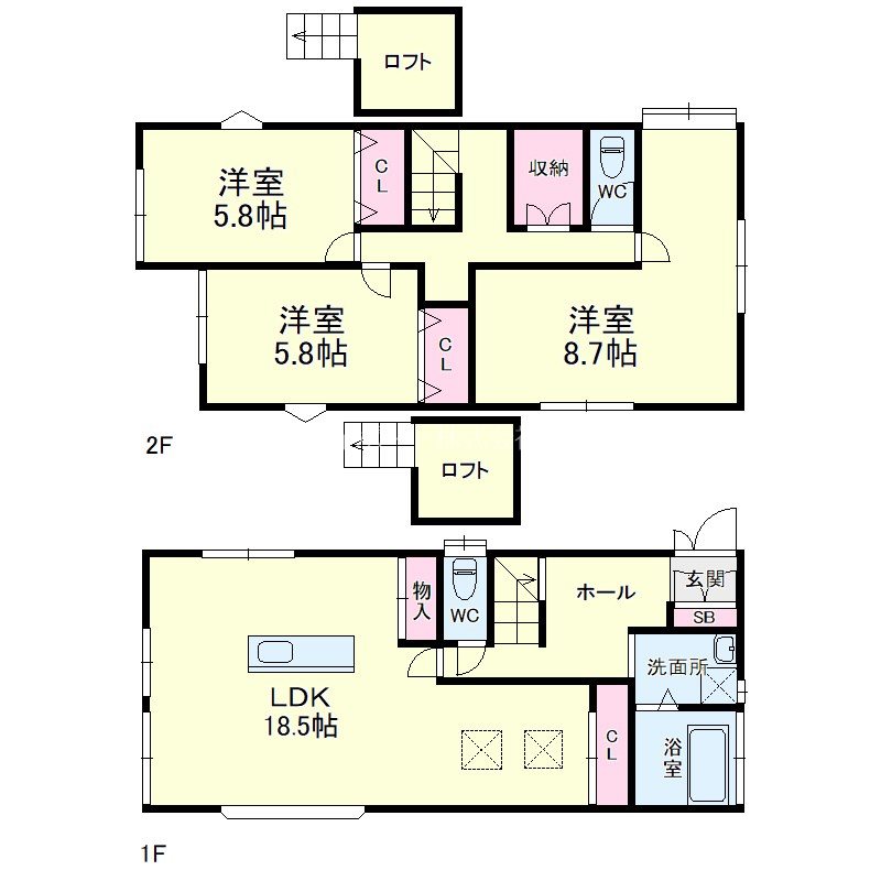 和合北２丁目貸家 間取り