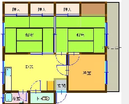 近本マンション 205号室 間取り