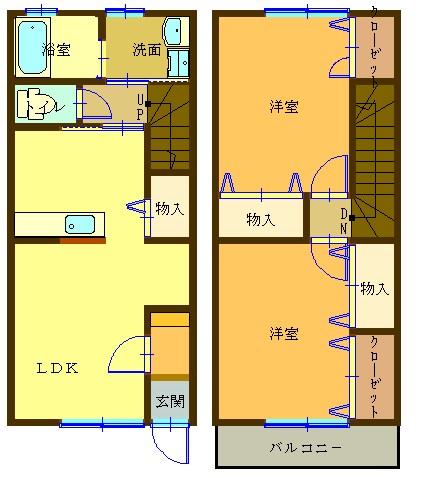 コーポアスカ 103号室 間取り