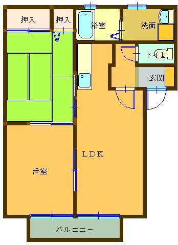 シャーメゾン木村 102号室 間取り